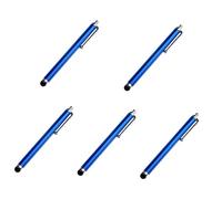 Mikikit 5pcs Capacitive Touch Stylus Pen for Pad Air Tablet Blue Friction Stylus Pen for Touch Screen Devices