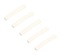 Mikikit 5pcs Curved Bone Guitar Nut for Electric and Acoustic Guitars Made of Ox Bone Material Adjustable Design Suitable for Vintage Instruments and Families
