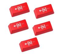 Mikikit 5pcs Diy Keyboard Keycap Mechanical Keyboard Keycaps Replacement Accessory Design for Personalization