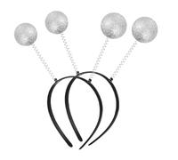 Mikikit 5pcs Headband Glitter Headbands for Women Men Creative Party Headpieces Space Themed Martian Headwear