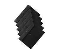 Mikikit 5pcs Kraft Paper Envelopes File Folders Large Capacity Document Holders Heavy Duty String Tie Closure Multipurpose Office Meeting Business Trip Use