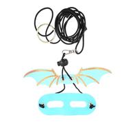 Mikikit 5pcs Lizard Adjustable Leash Reptile Harness Set with Wing Creative Design Suitable for Bearded Dragon Walking Pets outside Sturdy Quality Material