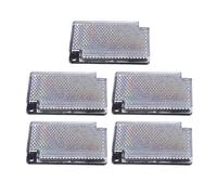Mikikit 5pcs Polarized Photoelectric Sensor Reflector Panel Retroreflective Honeycomb Grating, Square Polarized Beam Sensor Accessory for Gate Openers and Security Systems