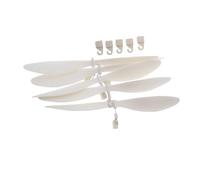 Mikikit 5pcs Remote Controlled Airplane Band Powered Vane Accessories for Enhanced Stability and Performance Model Aircraft