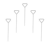 Mikikit 5pcs Stainless Steel Cell Spreaders Set with Triangle and Flat Blades for Laboratory Use, Wide Spreading Metal Tool for Petri Dish Cell Culture and Microbiology Research