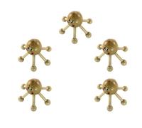 Mikikit 5pcs Wooden Head Massager Tool with Six Claws for Effective Head Massage, Small and Convenient Design, for Relaxation While Working the Office or Reading