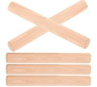 Mikikit 5pcs Wooden Pegs for Pegboard Display, Smooth and Burrs-Free Surface, Suitable for 15mm Diameter Hole, Usage, for Craft and Wood Pegboard Organizers