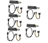 Mikikit 5sets External Gpu for Laptop Pcie Mining Graphics Card Pcie Riser Card Extension Cable Computer Accessories Enhance Gaming Performance