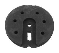 Mikikit 6.3 Inch Circular Weighted Lamp Base for Table and Floor Lamps Black Sand and Plastic Material 15x15x2cm Enhances Safety and Stability and Indoor Lighting