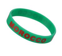 Mikikit 6 Pcs Silicone Country Wristband Set Comfortable for Wearing, Soccer Party Decor for International Matches and Games, Sturdy Country Flag Wrist Bands