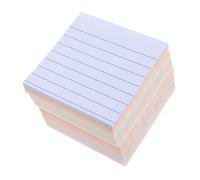 Mikikit 600 Sheets Colored Self Sticky Tabs with Lined Paper for Smooth Writing Removable Memo Label Stickers for Students and Teachers Portable School Supplies for Daily Planning and Book