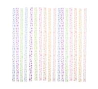 Mikikit 630pcs Luminous Origami Star Paper Strips DIY Crafting Glow-in-the-Dark Lucky Star Accessories for Handmade Paper Crafts and Folding 210 Sheets Per Pack 3pcs Set