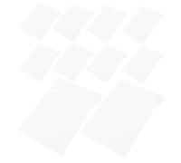 Mikikit 6pcs Acrylic Subject Dividers with Tabs for Six-Hole A5 Binders Refillable Classification Dividers Organizer for Home and Daily Planners