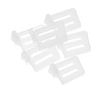 Mikikit 6pcs Adjustable Plastic Refrigerator Divider Storage Rack for Fridge Drawer Organizing Beverages and Seasoning Packets