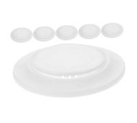 Mikikit 6pcs Air Conditioning Wall Hole Cover Plate Durable Pipe Cap Cover for Home Decor Easy Installation Decorative to Conceal Openings and Enhance Aesthetic