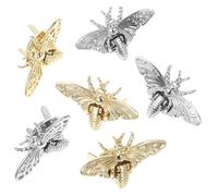 Mikikit 6pcs Bee Shaped Small Alloy Bag Locks Replacement for Shoulder Bags Easy to Install Decorative Purse Locks for Professional Use Or Home