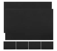 Mikikit 6pcs Blank Anodized Aluminum Sheets for Engraving A4 Size Metal Plates Lightweight and Easy to Use for Custom Sign Making and Office Space Updates