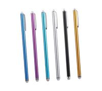 Mikikit 6pcs Capacitive Stylus Pen Set for Tablets and Phones High Sensitivity Touch Screen Stylus Detachable Fiber Tips Universal Compatibility for Artists and Note-taking