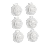 Mikikit 6pcs Car Washing Machine Boy Girl Safety Lock Button Protection Covers One Click Start Ignition Covers Prevent Accidental Operation
