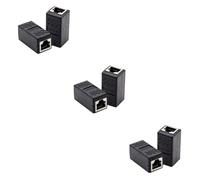 Mikikit 6pcs Female to Female Coupler Network Connector Adapter Ethernet Cable Extension Converter for Home Office Use