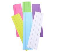 Mikikit 6pcs Magnetic Writing Strips for Handwriting Practice - Soft Flexible Dry Erase Whiteboard Stickers with Four Grid Lines - Preschool and Kindergarten Classroom Teaching Tools