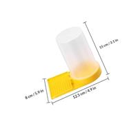 Mikikit 6pcs Plastic Hive Entrance Bee Feeder Water Container Beekeeping Tool for Honey Feeding with Multi-function Drinking Box Suitable for Beehive Maintenance