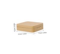 Mikikit 6pcs Portable Gold Hinged Tinplate Boxes Durable Metal Storage Containers with Flip Top Lids for Candy Tea Gifts and Small Essentials Home Organizer