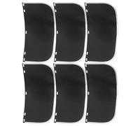 Mikikit 6pcs Replacement Welding Headgear Shield with Quick Replacement Structure and High Transparency Design, Sturdy Pvc and Aluminum Face Visor for Cutting and DIY Specialist Welders