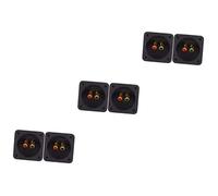 Mikikit 6pcs Speaker Box Terminal Cup Gauge Wire Connectors Subwoofer Box Terminal Direct Welding Easy Installation Binding Post