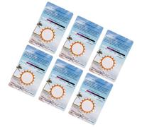 Mikikit 6pcs UV Testing Cards Pvc Material for Accurate UV Intensity Readings Suitable for Traveling and Reptile Owners