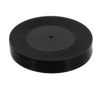 Mikikit 6pcs Vintage Vinyl Record Drink Coasters Retro Absorbent Coffee Mug Pads 5cm for Home Tabletop Protection and Coffee Table Decor in Living Room