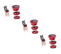 Mikikit 6sets Telephoto for Smartphone Cell Phone Lenses Fish Eye Wide Angle Macro Camera Clip