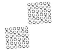Mikikit 80pcs Foil Stove Burner Covers for Gas Oven round Shape Heat Resistance Stove Burner Covers Gas Oven for Top Aluminum Foil Liners Home Kitchen Use