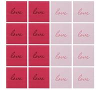 Mikikit 80pcs Valentine's Day Disposable Napkins Red Pink Paper Towels with Heart Prints Multipurpose Dinner Tissue for Weddings Birthday Parties Romantic Celebrations Showers
