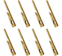 Mikikit 8pcs Bamboo Test Tube Clips Laboratory Tube Holder Glass Test Clamps for Student Chemistry Experiments Lab Fixing Clamps