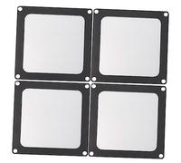 Mikikit 8pcs Computer Dust Screen Black Dust Mesh for Chassis Fans Ultra-fine Filter to Minimize Noise Overheating for Home Electronic Devices