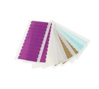 Mikikit 8pcs Double Sided Hair Extension Tape Kit Waterproof Sweat Resistant Wig Adhesive Tape Strips for Salon Hair Extensions and Wig Holders, Multi-color Patch Set