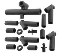 Mikikit 9pcs Plastic Kite Frame Replacement Connectors Kit for Adults’ Sport Kites with Diagonal and Straight Joints for Outdoor Flying and Repair Random Style