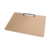 Mikikit A4 Clipboard Writing Board with Low Profile Clip, Horizontal Hardboard Drawing Sketching Board for Office and Artist Use, Lightweight Sturdy Drafting Clipboard for Paper Holding