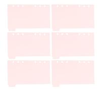 Mikikit A6 Notebook Dividers 6 Sheets Purple with 6 Holes, Plastic Binder Tabs for Project Organizers and Loose-Leaf Notebooks