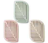 Mikikit Activated Charcoal Air Freshener Box Random Color with Pp Material 3pcs Portable Fridge Deodoriser to Keep Air and Remove Odours for Home and Store