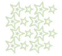 Mikikit Adhesive Glow-in-The-Dark Star Bathtub Non Slip Stickers 24Pcs Bathroom Floor Decals for Elderly and Boys and Shower Safety