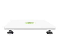 Mikikit Adjustable Acrylic Leveling Board for Resin Art Easy Horizontal Adjustment, Self Leveling Table for DIY Design, Suitable for Office and Work, White Surface Platform