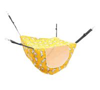 Mikikit Adjustable Double Layer Cat Bed Hanging Hammock Made of Soft Cloth, Easy to Install Providing a Cozy Sleeping Space for Cats and Hamsters, for Indoor Use