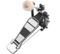 Mikikit Adjustable Height Drum Machine Pedal with Felt Beater and Alloy Hammer Single Kick Drum Pedal Accessory Featuring Adjustable Hammer Angle for Precise Performance