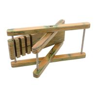 Mikikit Adjustable Wooden Guitar Foot Stool Foldable Footrest for Classical and Acoustic Guitar Practice, Portable Pedicure Footrest Suitable for Nail Spa and Musician Use