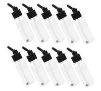 Mikikit Airbrush Paint Bottles 10Pcs Plastic Jars 60Ml Refillable Spray Paint Can for Model Making and Art Supplies Dual-Action Suction Feed