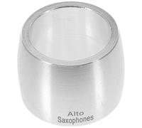 Mikikit Alto Saxophone Clip Aluminium Ligature for Saxophone Mouthpiece Silver Lightweight Wind Instrument Accessory Convenient to Carry and Store