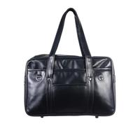 Mikikit Angel Kiss Bag Pu Shoulder Handbag for Students with Large Capacity and Waterproof Feature, Stylish Japanese Bag Suitable for Daily Necessities and Commuting