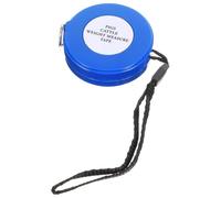 Mikikit Animal Weight Tape Measure Abs Plastic and Fiberglass Material 2.5 Meter Blue with Multi-functional Measurement for Cattle and Pig Suitable for Farms